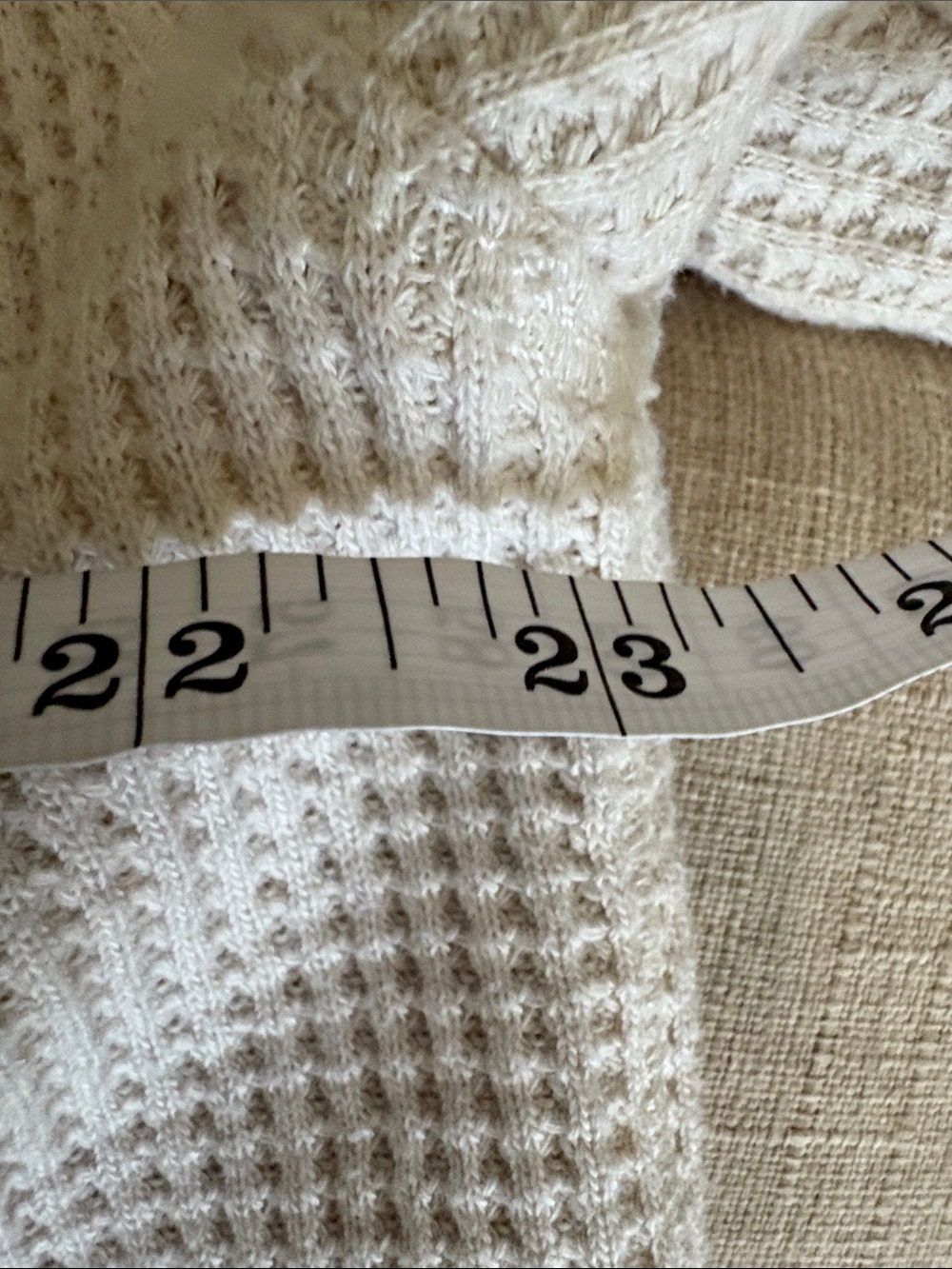 aerie Cream Waffle-Knit Shirt Jacket - Picture 4 of 7
